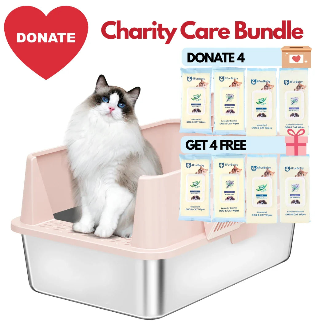 XXL Stainless Steel Cat Litter Box with Lid